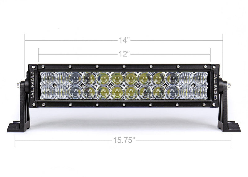 Load image into Gallery viewer, Cali Raised LED 14&quot; Dual Row 5D Optic OSRAM LED Light Bar
