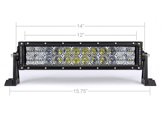 Cali Raised LED 14inch Dual Row 5D Optic OSRAM LED Light Bar
