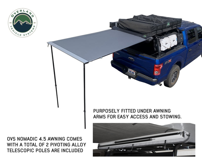 Load image into Gallery viewer, Overland Vehicle Systems Nomadic Awning 4.5&#39; With Black Cover
