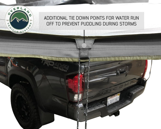 Overland Vehicle Systems 19609907 OVS Nomadic Awning 180 - Dark Gray Cover With Black Cover Universal