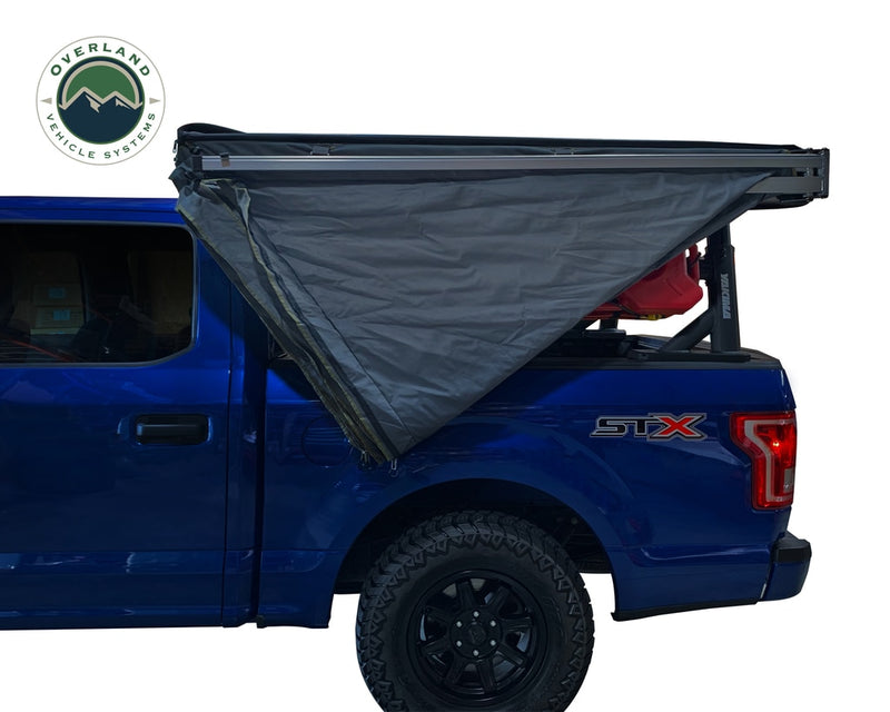 Load image into Gallery viewer, Overland Vehicle Systems Nomadic 270 LT Awning - Dark Gray Cover With Black Cover Universal
