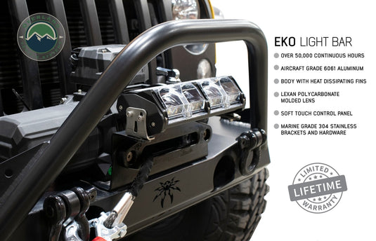 Overland Vehicle Systems EKO 10" LED Light Bar with Variable Beam, DRL, RGB Back Light 6 Brightness