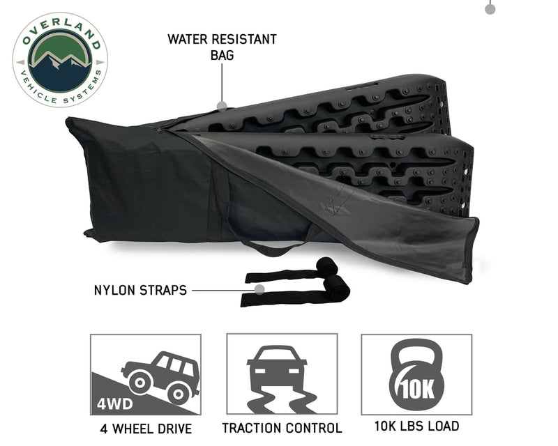 Load image into Gallery viewer, Overland Vehicle Systems Recovery Ramp / Traction Boards with Pull Strap and Storage Bag
