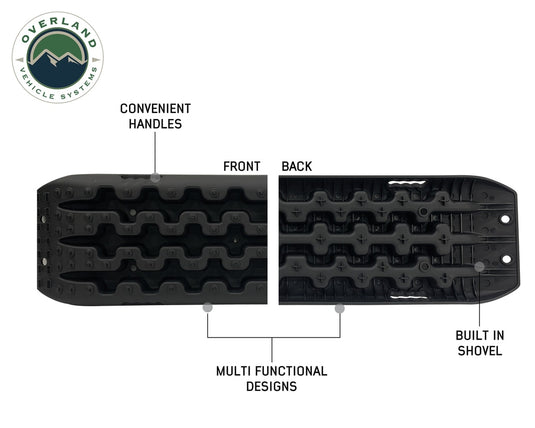 Overland Vehicle Systems Recovery Ramp / Traction Boards with Pull Strap and Storage Bag