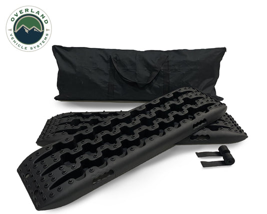 Overland Vehicle Systems Recovery Ramp / Traction Boards with Pull Strap and Storage Bag maxtrax