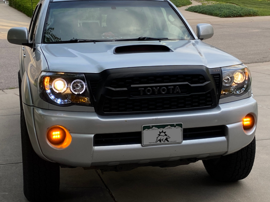 Cali Raised LED 2005-2011 Toyota Tacoma Led Fog Light Pod Replacements Brackets Kit