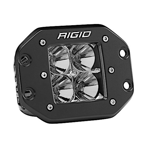 Rigid D-Series PRO Flood Flush Mount-Black