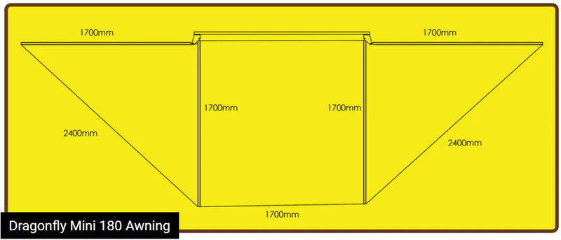 Load image into Gallery viewer, Eezi-Awn Dragonfly Mini 180 Awning
