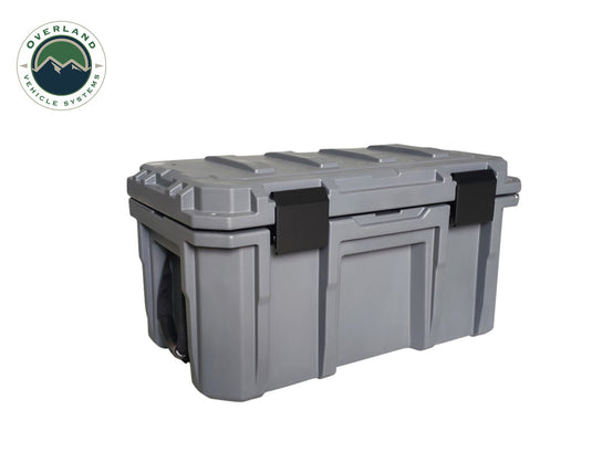 Overland Vehicle Systems D.B.S. - Dark Grey 53 QT Dry Box, Drain, and Bottle Opener
