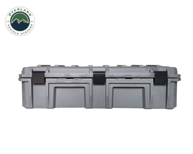 Load image into Gallery viewer, Overland Vehicle Systems D.B.S. - Dark Grey 117 QT Dry Box, Drain, and Bottle Opener

