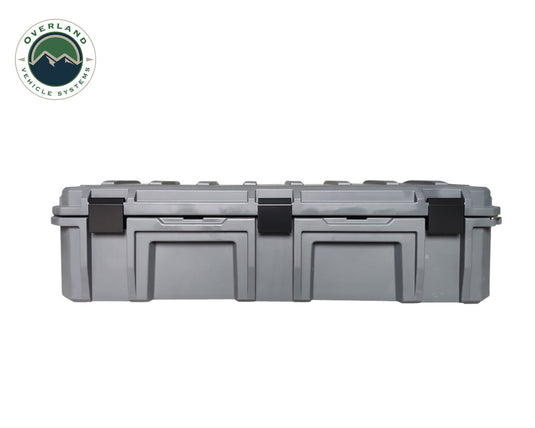 Overland Vehicle Systems D.B.S. - Dark Grey 117 QT Dry Box, Drain, and Bottle Opener