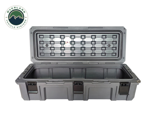 Overland Vehicle Systems D.B.S. - Dark Grey 117 QT Dry Box with Drain, and Bottle Opener