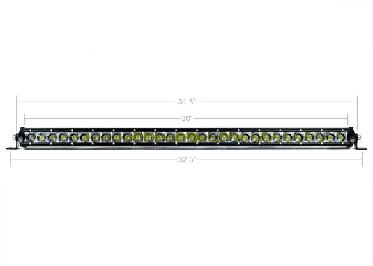 Cali Raised LED 32" Slim Single Row LED Light Bar (Amber)