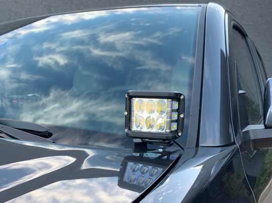 Cali Raised LED 2016-2022 Toyota Tacoma Low Profile Ditch Light Brackets Kit