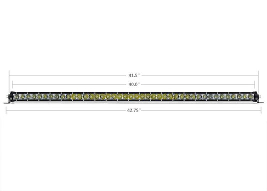 Cali Raised LED 40" Cut-Out Prinsu Roof Rack Slim LED Light Bar Bracket Kit