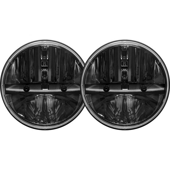 Load image into Gallery viewer, Rigid 7&quot; Headlight Kit Round w/ H13 to H4 Adaptor-Pair
