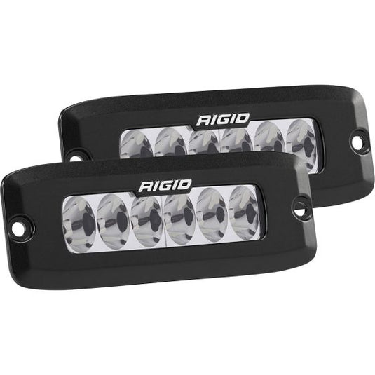 Rigid SR-Q Series PRO Driving Black Flush Mount Light-Pair