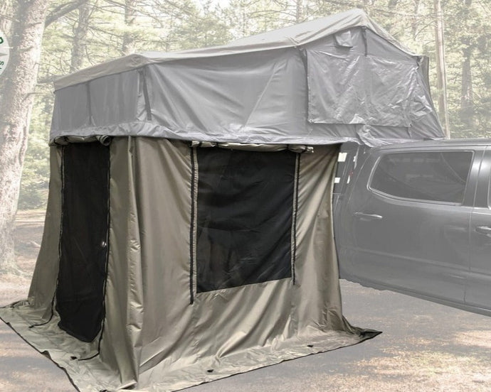 Overland Vehicle Systems Nomadic 3 Annex Green Base With Black Floor & Travel Cover