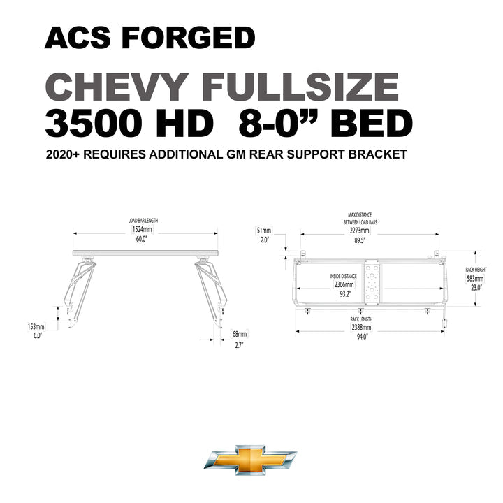 Load image into Gallery viewer, Leitner Active Cargo System ACS Forged Bed Rack - Chevrolet
