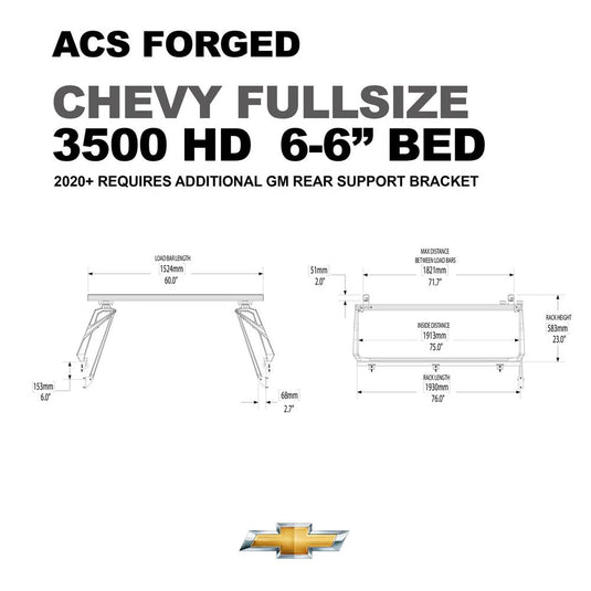 Leitner Active Cargo System ACS Forged Bed Rack - Chevrolet