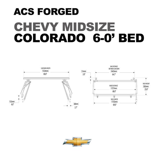 Leitner Active Cargo System ACS Forged Bed Rack - Chevrolet