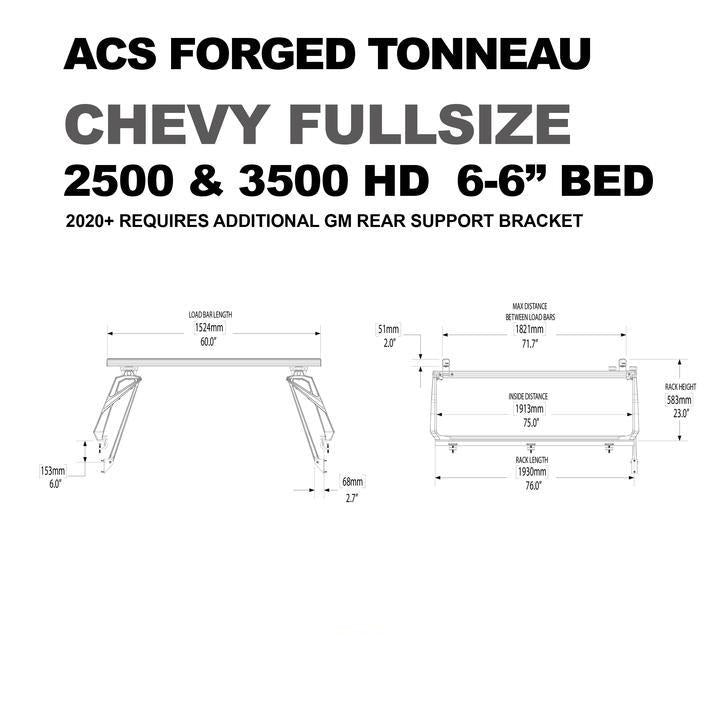 Load image into Gallery viewer, Leitner ACS Forged Tonneau Rails Only- Chevrolet
