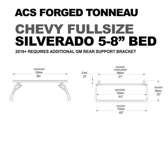 Leitner ACS Forged Tonneau Rack Only- Chevrolet