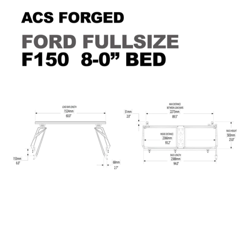 Load image into Gallery viewer, Leitner Active Cargo System ACS Forged Bed Rack - Ford
