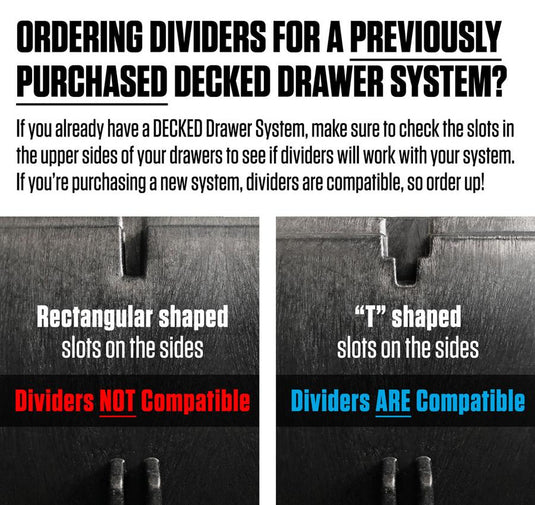 DECKED Drawer Dividers - Narrow - 2