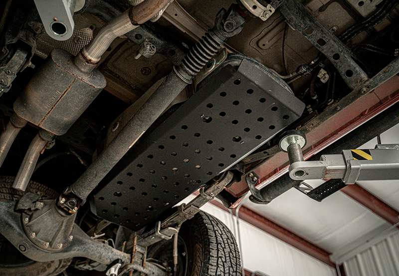 Load image into Gallery viewer, Cali Raised LED 2005-2022 DCSB and AC Toyota Tacoma Fuel Tank Skid Plate
