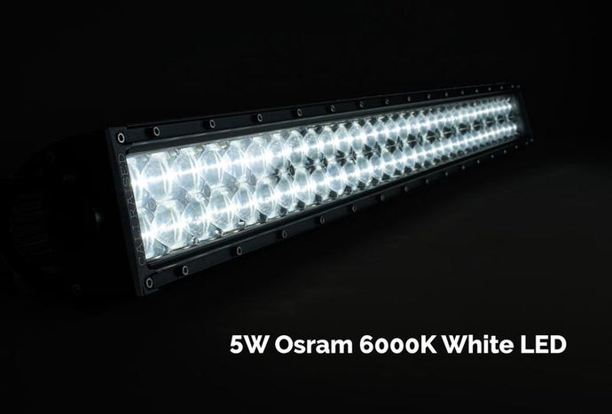 Cali Raised LED 52inch Curved Dual Row 5D Optic OSRAM LED Light Bar