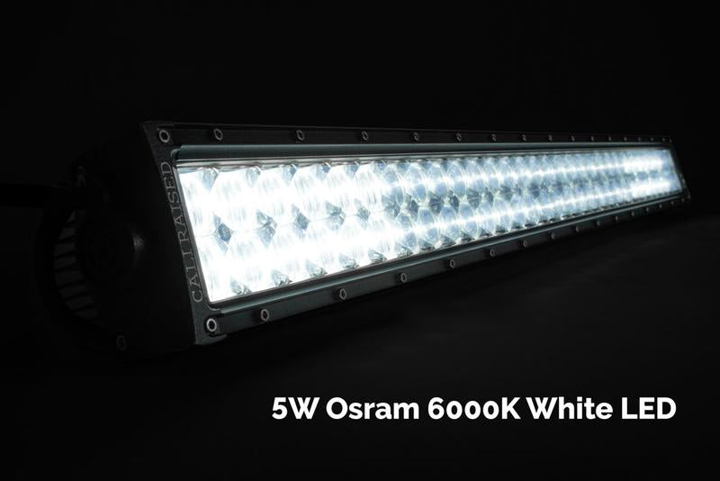 Load image into Gallery viewer, Cali Raised LED 22&quot; Dual Row 5D Optic OSRAM LED Light Bar
