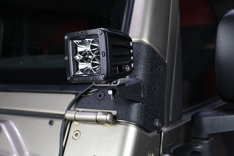 Load image into Gallery viewer, Fishbone Offroad 1997-06 TJ Wrangler Windshield Light Brackets
