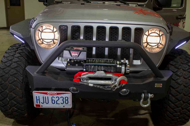 Load image into Gallery viewer, Fishbone Aluminum Headlight Guards Fits ‘18 - Current JL Wrangler, Rubicon and Unlimited, ‘20 - Current JT Gladiator
