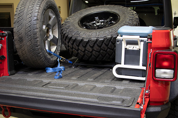 Load image into Gallery viewer, Fishbone Offroad JT Gladiator 2020-Current In-Bed Tire Carrier
