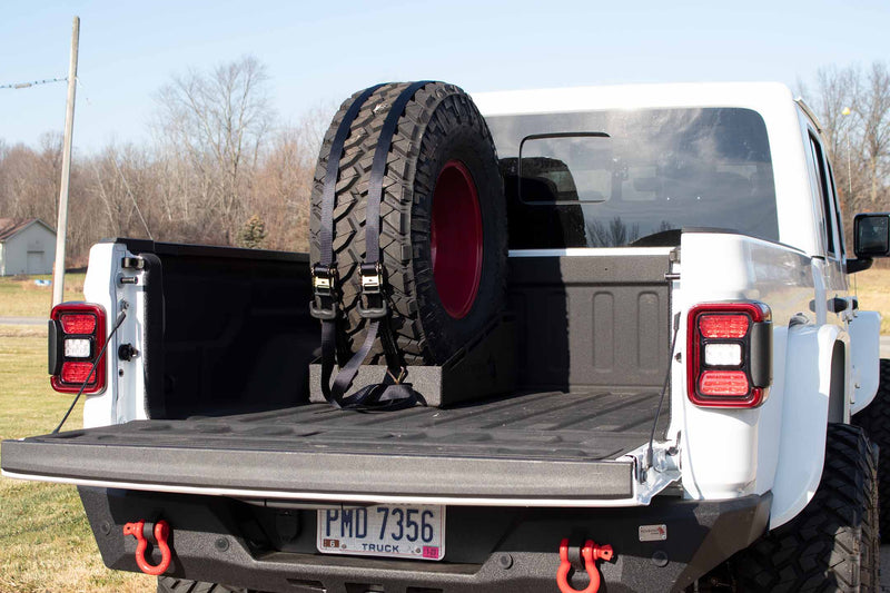 Load image into Gallery viewer, Fishbone Offroad Chevy/GMC Universal In-Bed Tire Carrier
