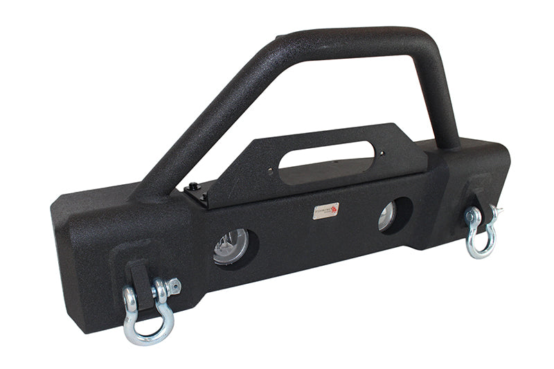 Load image into Gallery viewer, Fishbone Offroad 2007-18 JK Wrangler (2-Door) Front Stubby Winch Bumper with Tube Guard
