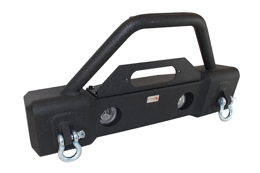 Fishbone Offroad 2007-18 JK Wrangler (2-Door) Front Stubby Winch Bumper with Tube Guard