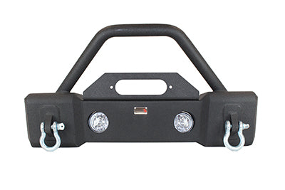 Fishbone Offroad 2007-18 JK Wrangler (2-Door) Front Stubby Winch Bumper with Tube Guard