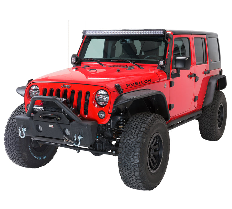 Load image into Gallery viewer, Fishbone Offroad 2007-18 JK Wrangler (2-Door) Front Stubby Winch Bumper with Tube Guard
