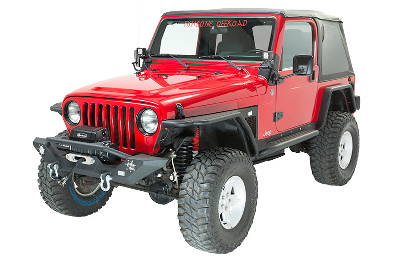 Load image into Gallery viewer, Fishbone Offroad 1987-1995 YJ Wrangler Front Winch Bumper with LED&#39;s
