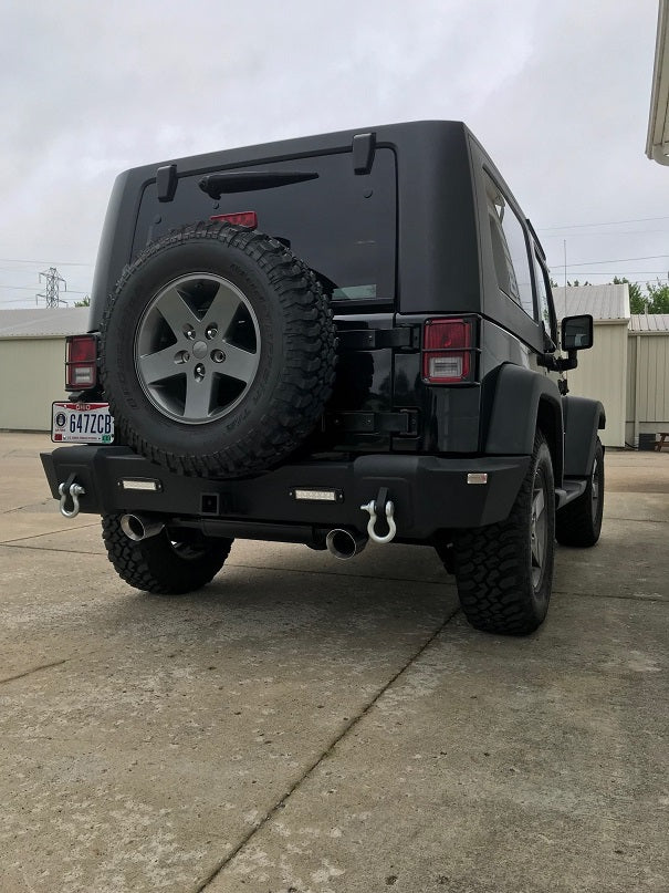 Load image into Gallery viewer, Fishbone Offroad 2007-18 JK Wrangler (4-Door) Rear Bumper with LED&#39;s
