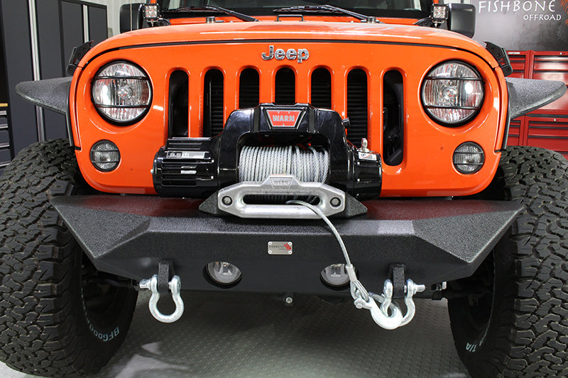 Load image into Gallery viewer, Fishbone Offroad 2007-18 JK Wrangler (2-Door) Front Winch Bumper
