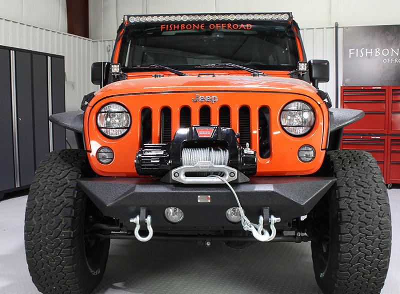 Load image into Gallery viewer, Fishbone Offroad 2007-18 JK Wrangler (2-Door) Front Winch Bumper
