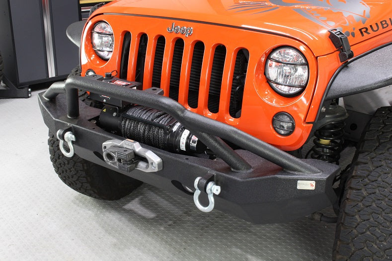 Load image into Gallery viewer, Fishbone Offroad 2007-2018 JK Wrangler Front Full Width Winch Bumper (2-Door)
