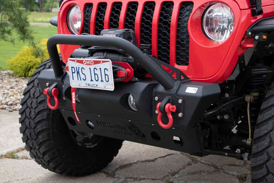Stubby Front Winch Bumper Fits 2018 to Current JL Wrangler, Rubicon and Unlimited Fits 2020 to Current JT Gladiator