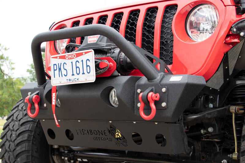 Load image into Gallery viewer, Stubby Front Winch Bumper Fits 2018 to Current JL Wrangler, Rubicon and Unlimited Fits 2020 to Current JT Gladiator
