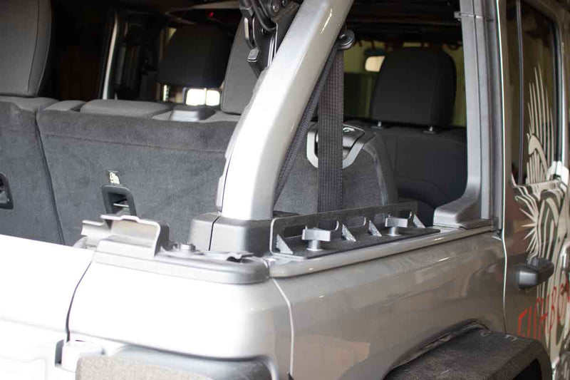 Load image into Gallery viewer, JL Tub Rail Tie Downs Fits 2018 to Current JL Wrangler Unlimited and Rubicon Unlimited
