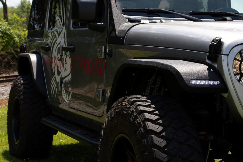 Load image into Gallery viewer, Fishbone Offroad JT Gladiator 2020-Current Rear Steel Elite Fenders
