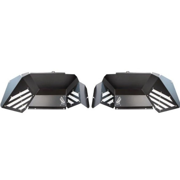 Fishbone Rear JT Black Aluminum Inner Fenders